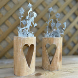 Metal Fairy Garden on Log
