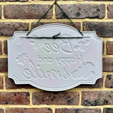 Metal Bee Happy Sign