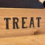 Trick or Treat Glittery Metal & Wood Decoration