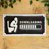 Metal Downloading Wall Plaque