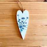 Cow Parsely Seed Head Heart
