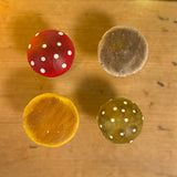 Set of 4 Ceramic Mushrooms