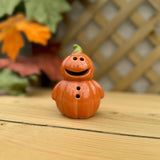 Ceramic Light Up Pumpkin Person