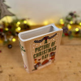 Ceramic Christmas Day Cook Book Vase