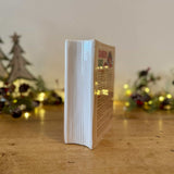 Ceramic Christmas Day Cook Book Vase