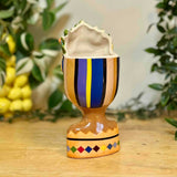 Lady with Melon, Pineapple & Parrot Hat Vase