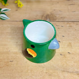Ceramic Green Parrot Pot