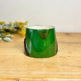 Ceramic Green Parrot Pot