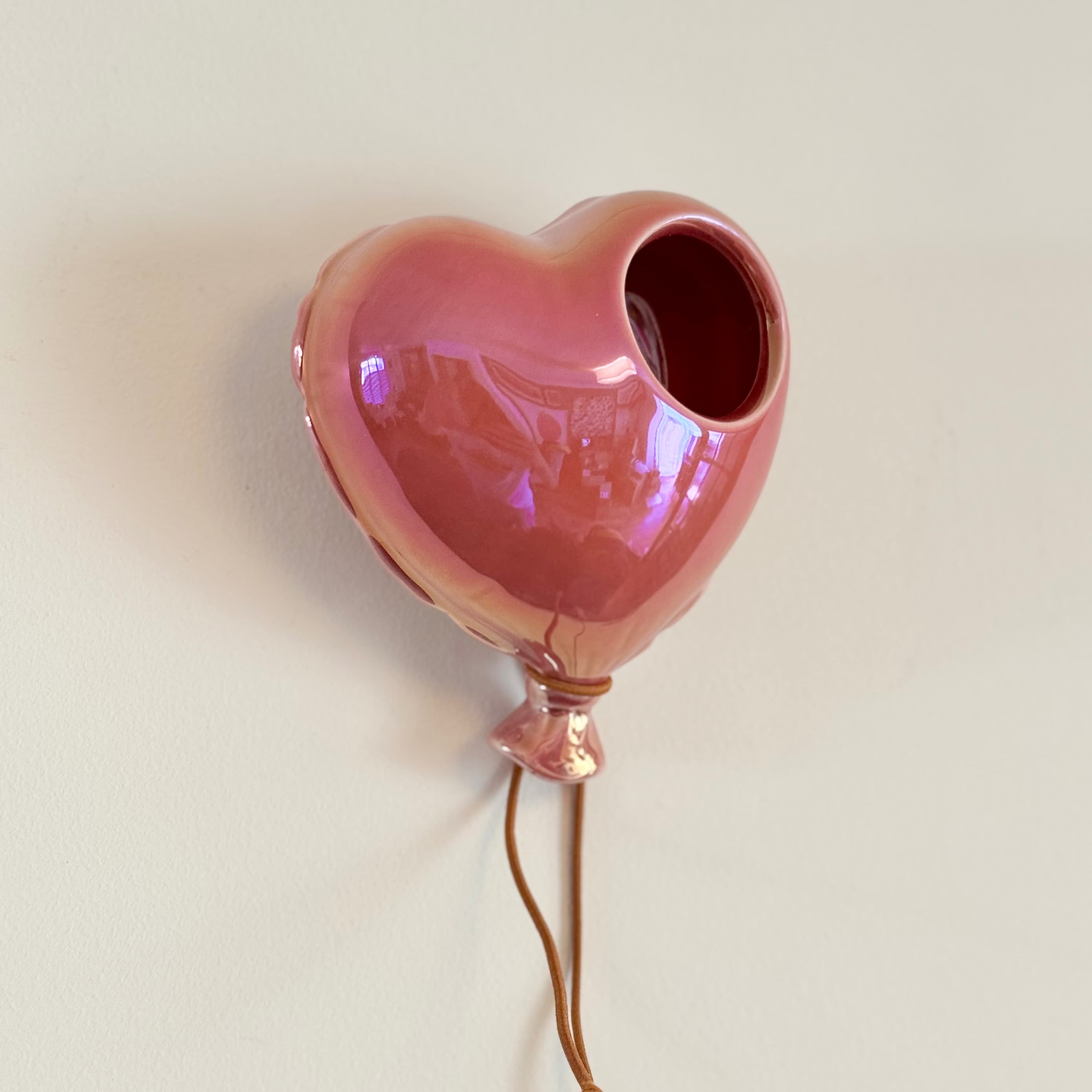 Small Ceramic Heart Helium Balloons