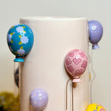 Pink Ceramic Floral Balloons Vase
