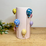 Pink Ceramic Floral Balloons Vase