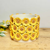 Ceramic Sunflower Pot