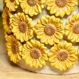 Ceramic Sunflower Pot
