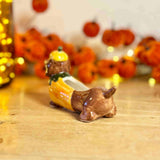 Daschund Pumpkin Pot
