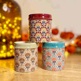 Set of 3 Fleur de Lys Pots