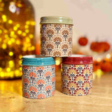 Set of 3 Fleur de Lys Pots