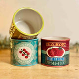 Set of 3 Ceramic Retro Tomato Pots