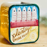 Retro Ceramic Sardines Tin Vase