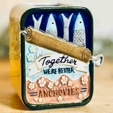 Retro Ceramic Anchovies Tin Vase