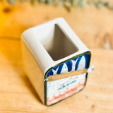 Retro Ceramic Anchovies Tin Vase