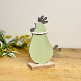 Wooden Floral Chicken