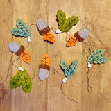 Acorn And Oak Leaf Garland