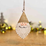 Hanging Golden Santa