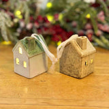 Mini Hanging Light-Up Ceramic Houses