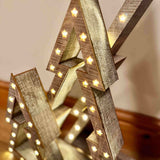 Set of 3 Grey Wooden LED Nested Trees