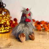 Fluffy Brown Hen Door Stop