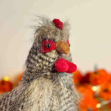Fluffy Brown Hen Door Stop