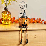 Metal Pumpkin with Dangly Legs