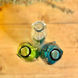 Trio of Glass Fish Bottles