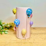 Pink Ceramic Floral Balloons Vase