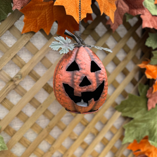 Hanging Metal Pumpkins