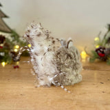 Hanging Fluffy Grey Squirrel
