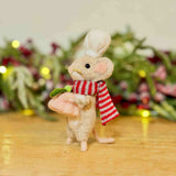 Felt Mouse with Pink Pudding