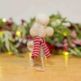 Felt Mouse with Pink Pudding
