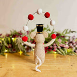 Felt Juggling Circus Mouse