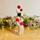 Felt Juggling Circus Mouse