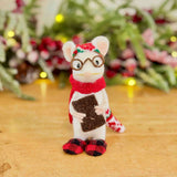 Felt Bedtime Mouse in Pyjamas