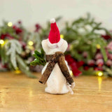 Felt Mouse Holding Mistletoe