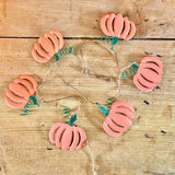 Metal Pumpkin Garland