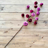 Purple Velvet Pumpkin Branch
