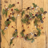 Fir, Berry, Crystal & Pinecone Garland