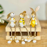 Set of 3 Rabbits with Dangly Legs