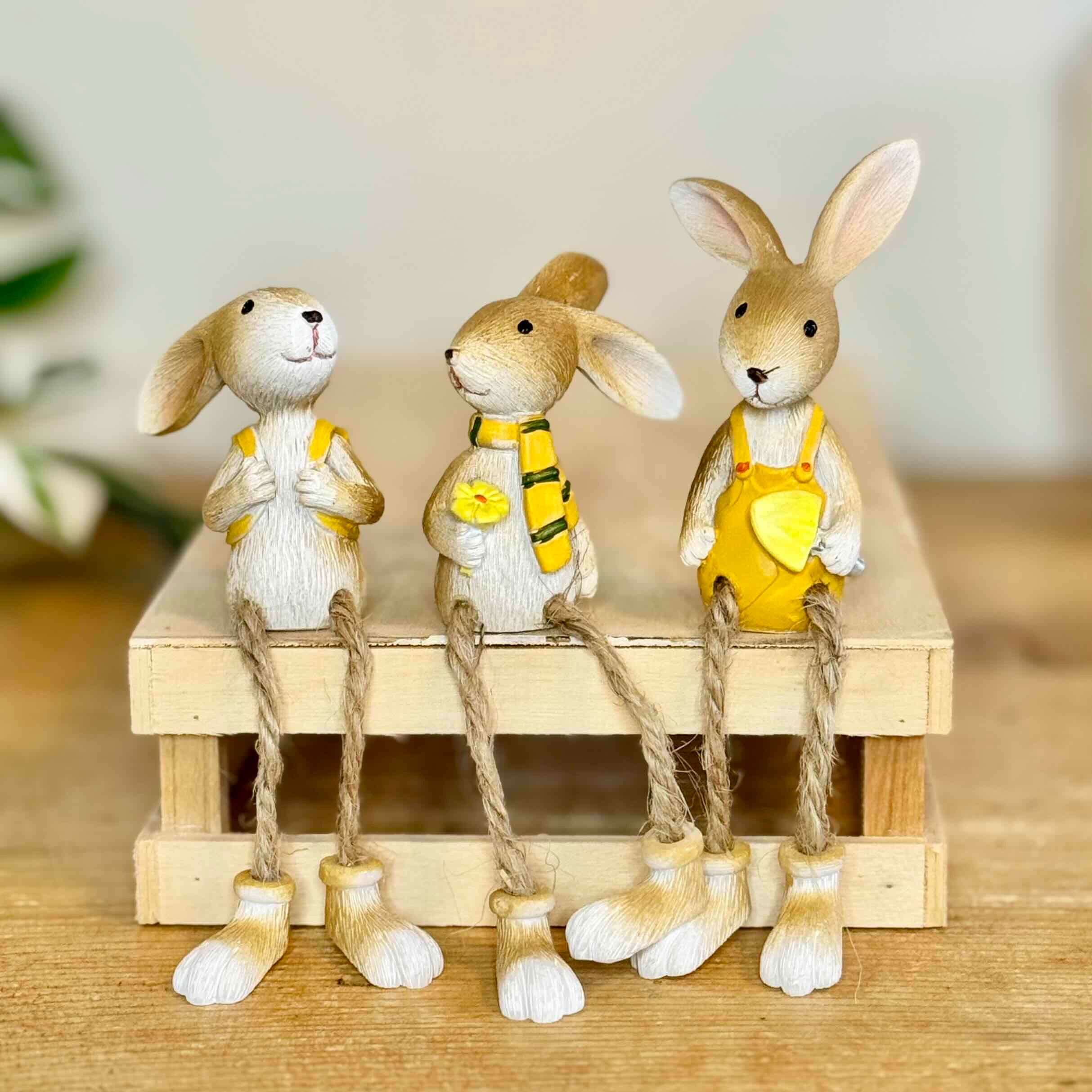 Kcd Rabbits Background Resin Rabbits With Dangly Legs – Ducky Things