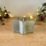 Large Glass Star Wild Berry Candle