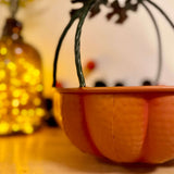 Large Metal Pumpkin Basket