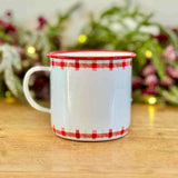 Large Metal Gingerbread Bakery Mug